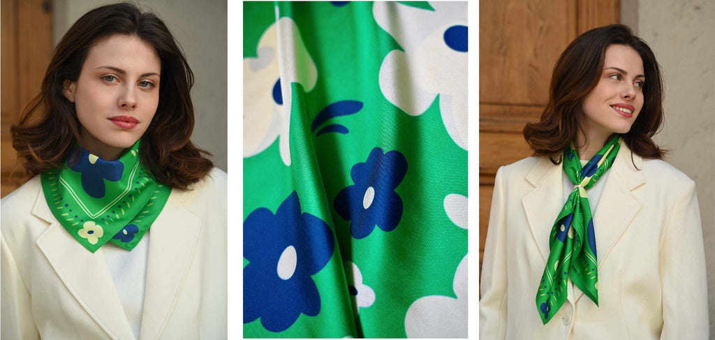 Le petit foulard autour du cou : votre allié mode