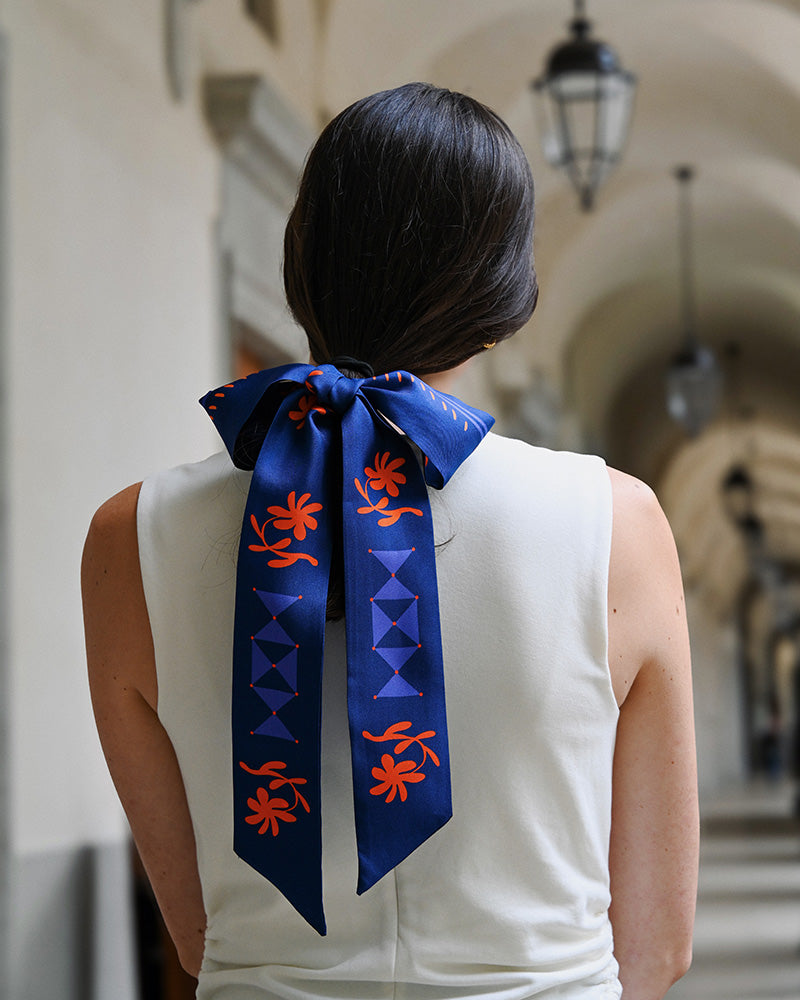 Bandeau cheveux Accessoires femme Accessoire en soie Foulard en soie 