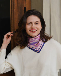 Carre 50 Bandana Soie Luxe Émée 